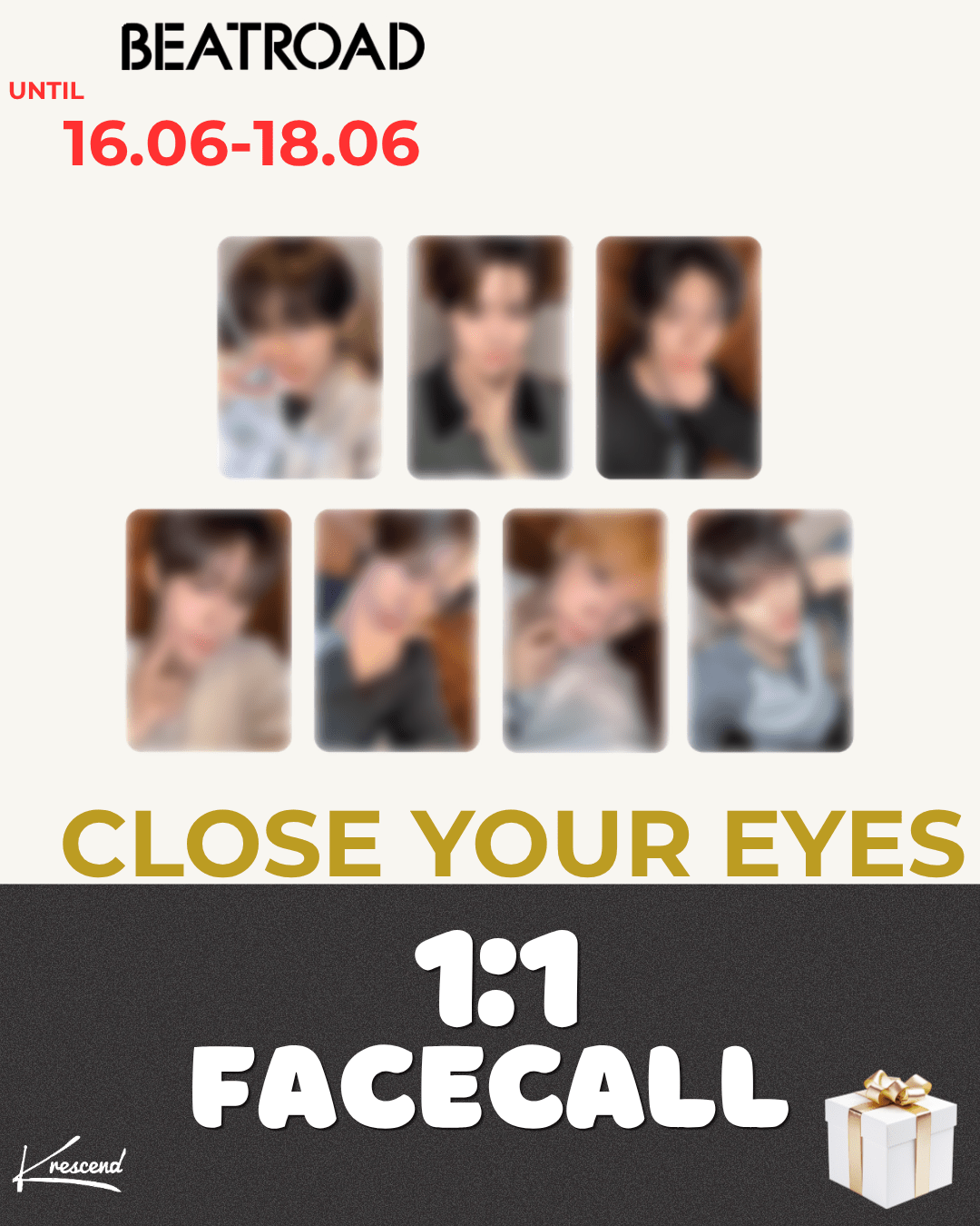 [Event Album][Kenshin] CLOSE YOUR EYES - blackout (Mini Album 3) [blackout Ver.] [BEATROAD] [LuckyDraw] [Facecall]-product_vendor,FULL lowest price, EU shipping, Pre order benefit