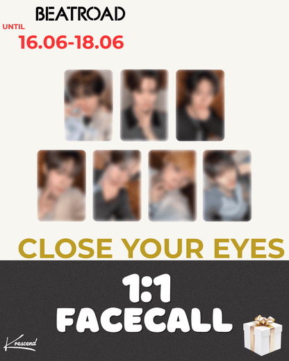 [Event Album][Kenshin] CLOSE YOUR EYES - blackout (Mini Album 3) [blackout Ver.] [BEATROAD] [LuckyDraw] [Facecall]-product_vendor,FULL lowest price, EU shipping, Pre order benefit