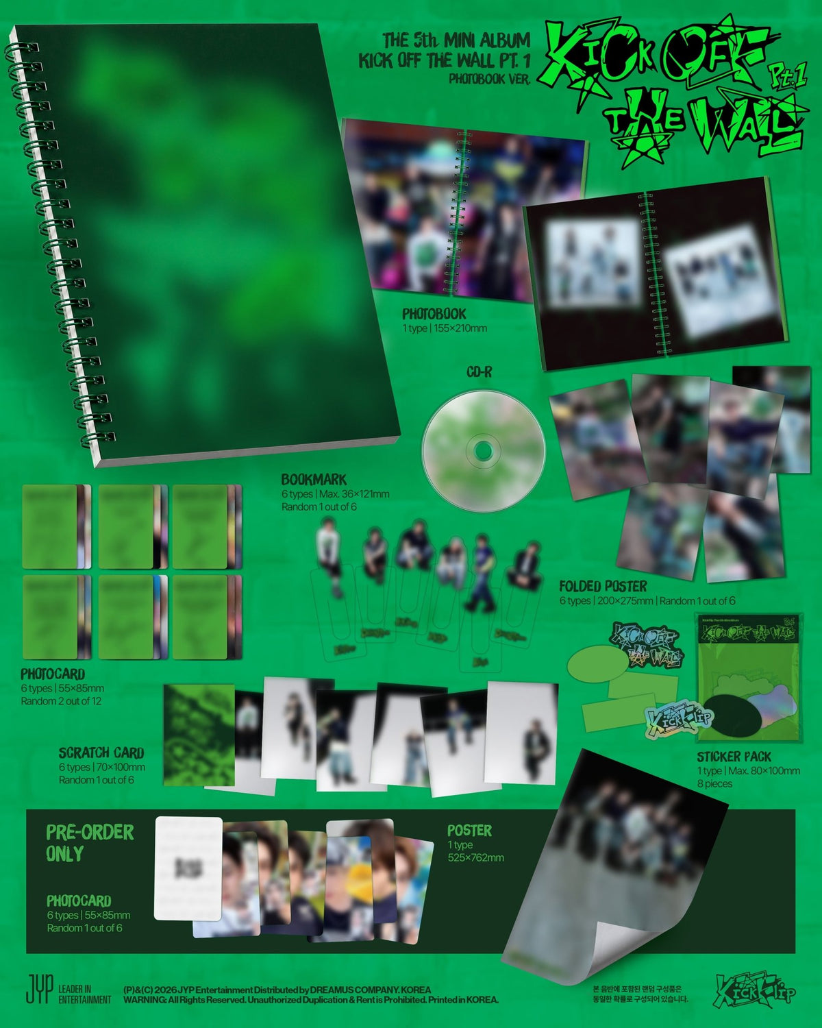 [Album]KICKFLIP - KICK OFF THE WALL Pt.1 [PHOTOBOOK Ver.]-product_vendor, lowest price, EU shipping, Pre order benefit