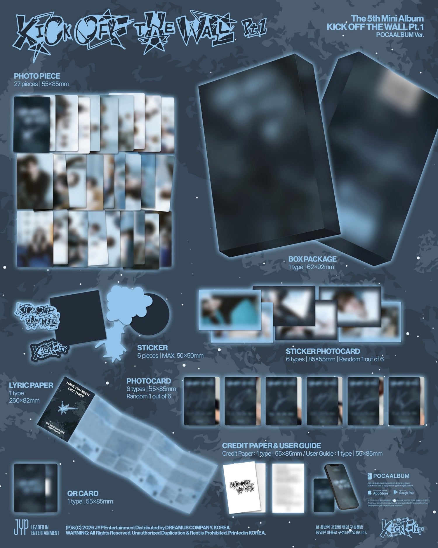 [Album]KICKFLIP - KICK OFF THE WALL Pt.1 [POCAALBUM Ver.]-product_vendor, lowest price, EU shipping, Pre order benefit