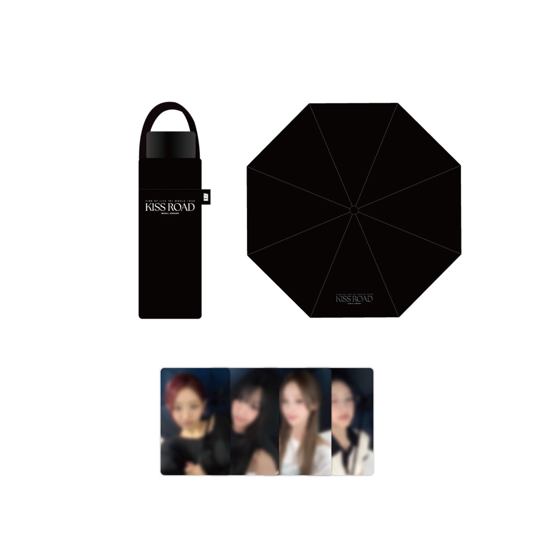 KISS OF LIFE - 06 folding uv umbrella / 1st world tour [kiss road] seoul encore official md 1