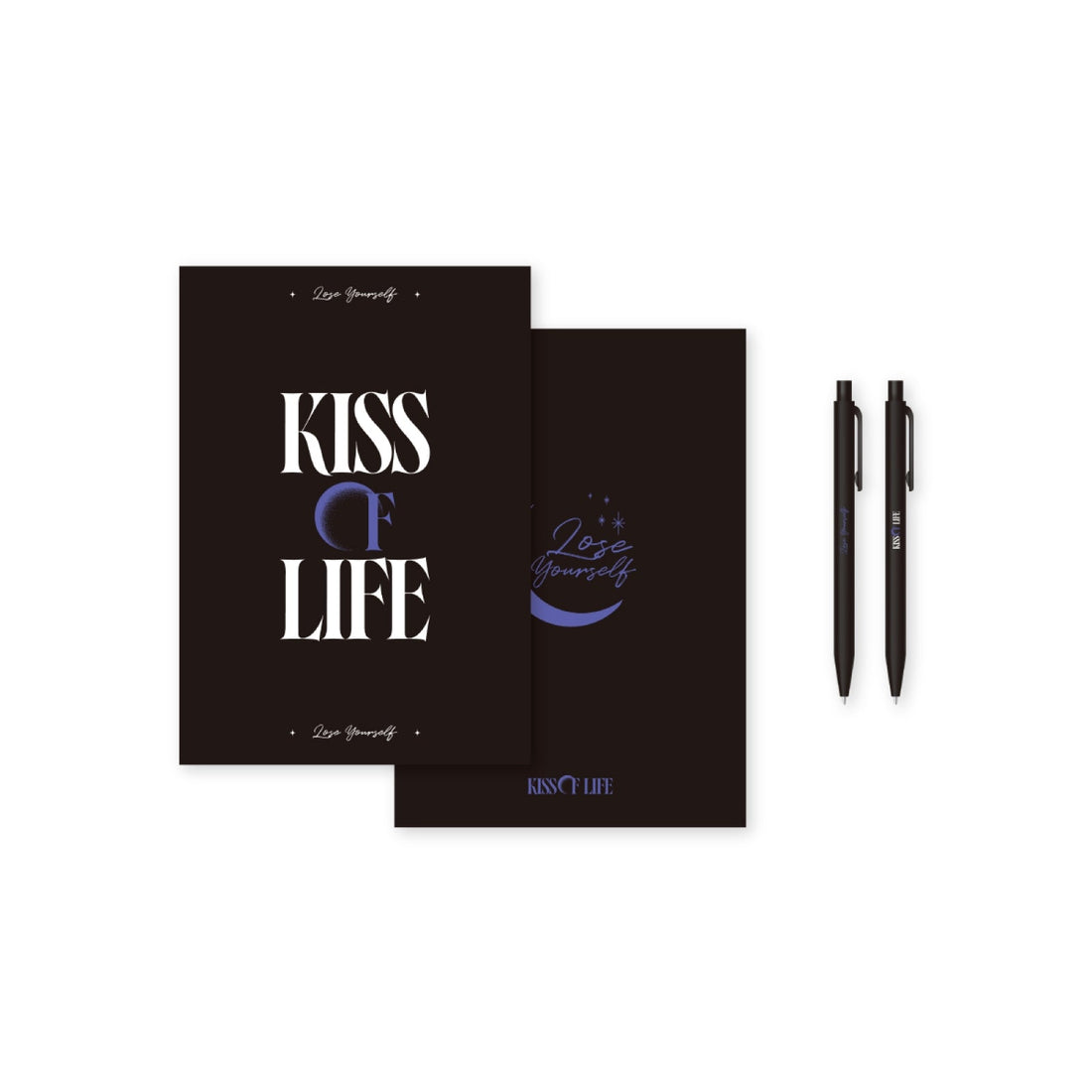 KISS OF LIFE - 11 note &amp; ballpoint pen set / 3rd mini album [lose yourself] pop-up md 1