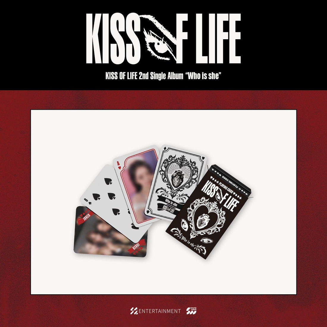 KISS OF LIFE - kiss of life 2nd single album [who is she] pop-up md 05. playing card set 1