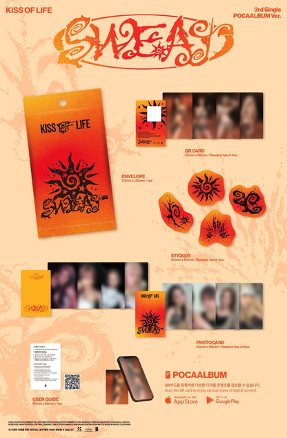 [Album]KISS OF LIFE - SWEAT (3rd Single) [POCAALBUM Ver.]-product_vendor, lowest price, EU shipping, Pre order benefit