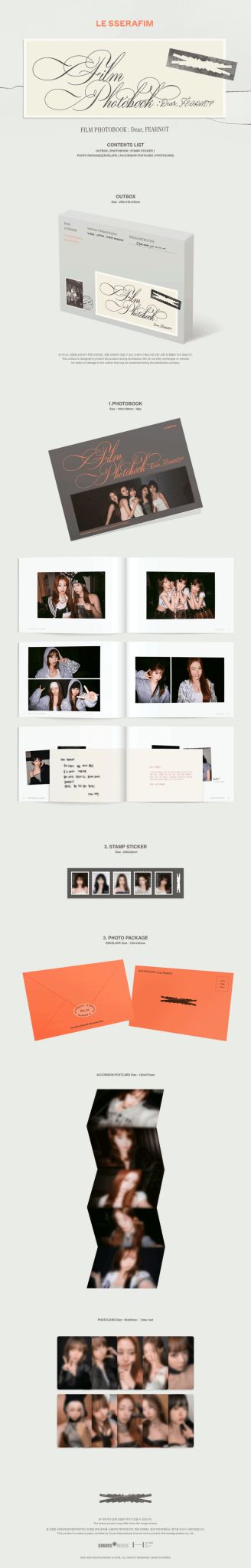 [Visual Goods]LE SSERAFIM FILM PHOTOBOOK: Dear, FEARNOT - product_vendor,