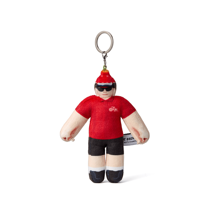 Le sserafim - [le sserafim x soft thumbnail] delivery person keyring 1