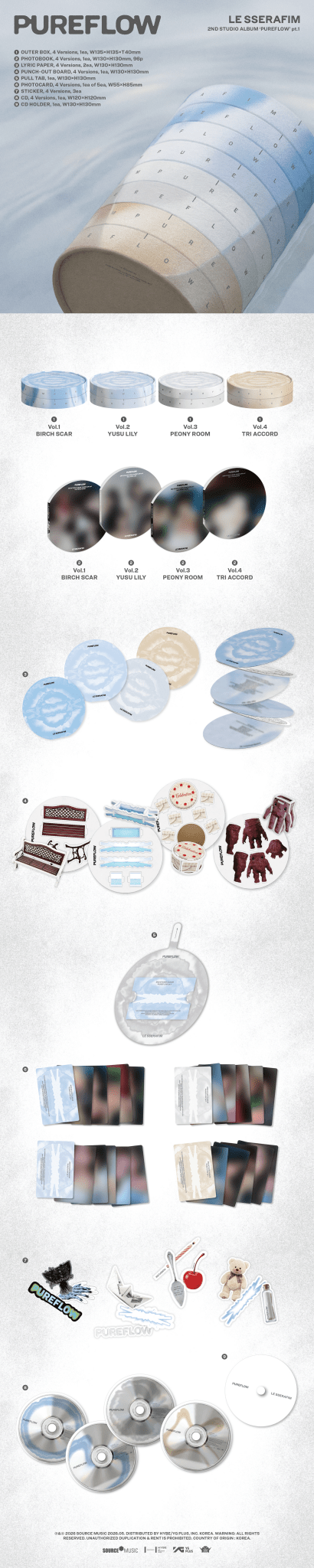 [Album]LE SSERAFIM (르세라핌) - PUREFLOW pt.1 (2nd Studio Album) [Standard] [SET] - product_vendor,