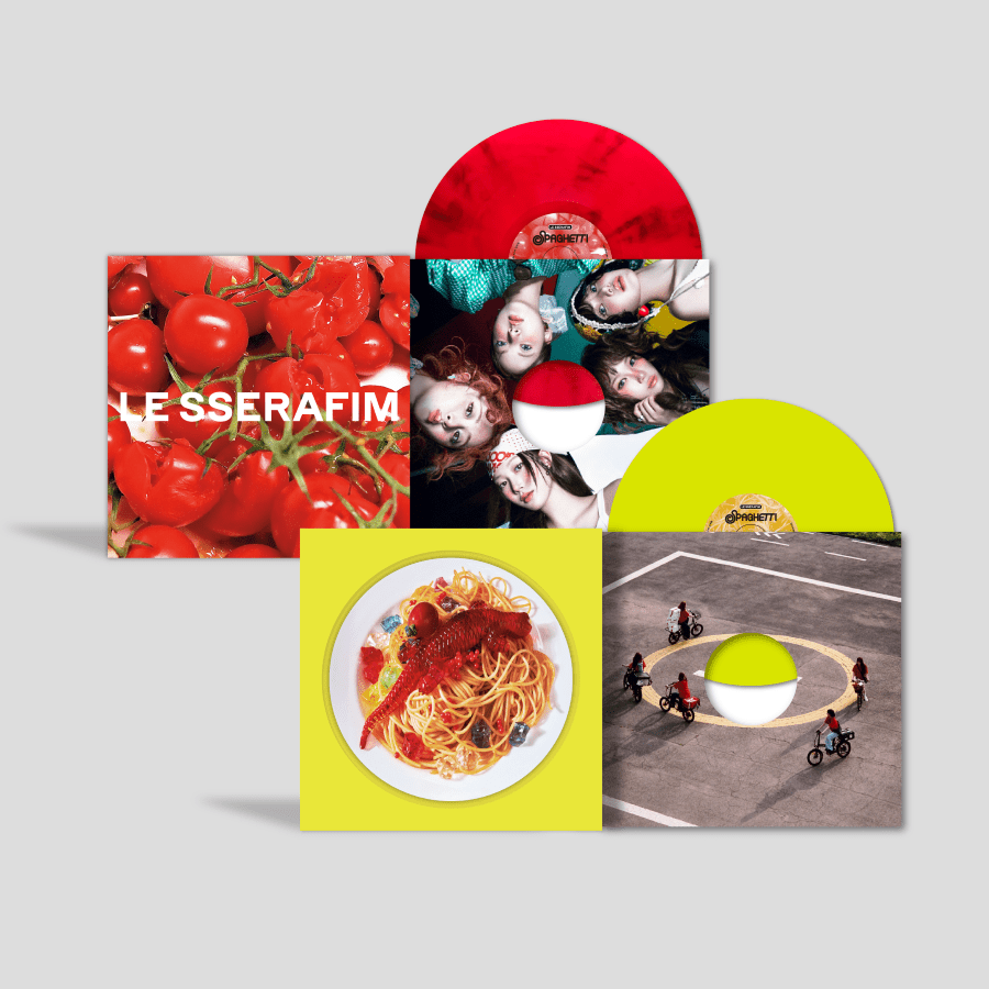 [Album]LE SSERAFIM (르세라핌) - SPAGHETTI [Vinyl Ver. / 2 versions set RANDOM] - product_vendor,