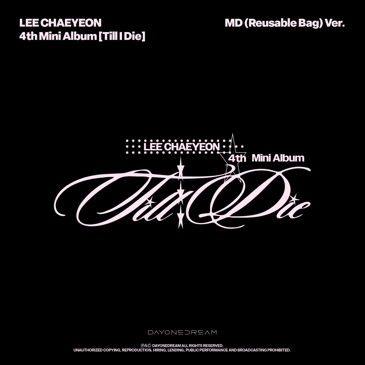 [Album]LEE CHAEYEON Till I Die (Album) (Reusable Bag Ver.) - product_vendor,