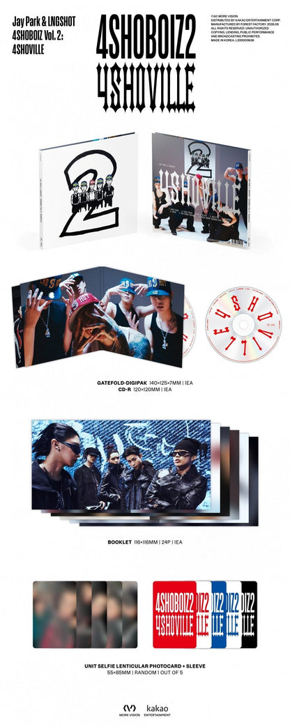 [Album]LNGSHOT (롱샷) - 4SHOBOIZVol. 2: 4SHOVILLE (JAY PARK, LNGSHOT Mixtape ) - product_vendor,