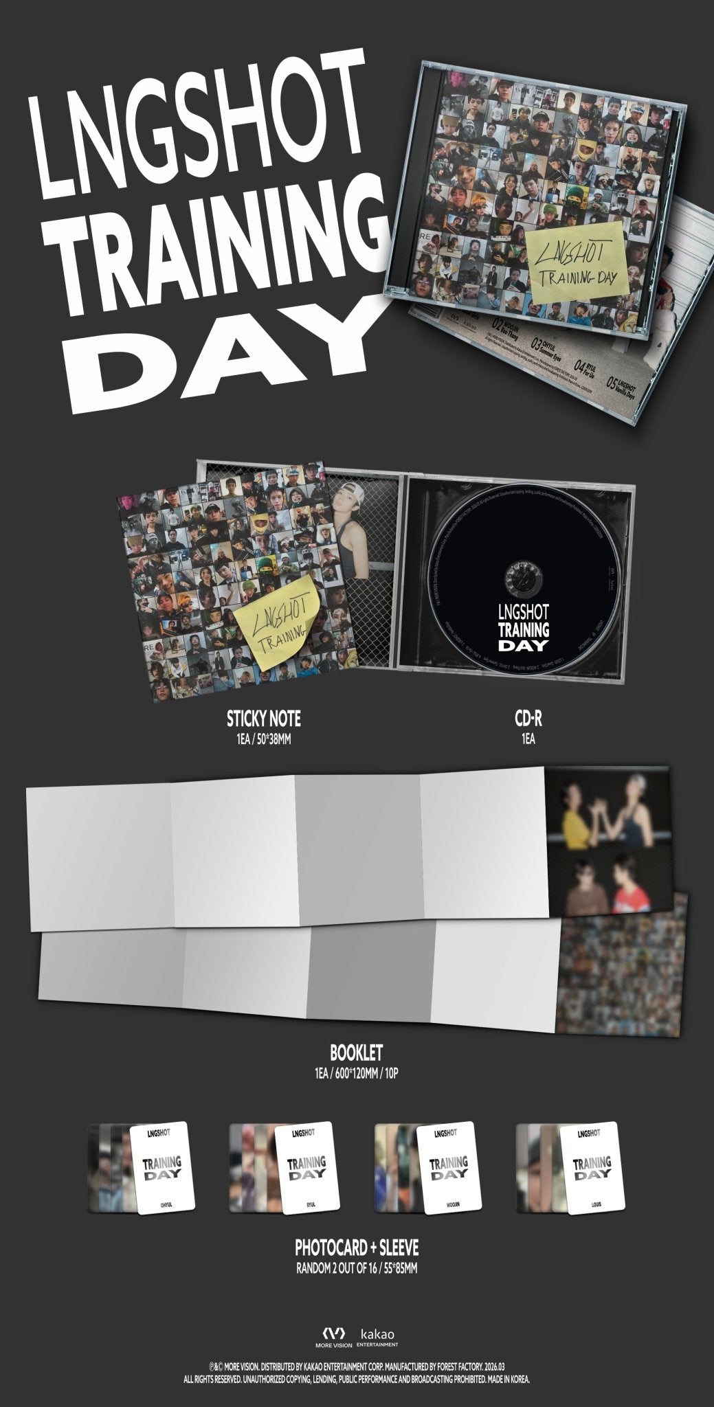 [Album]LNGSHOT (롱샷) EP [Training Day] (Limited Edition) - product_vendor,