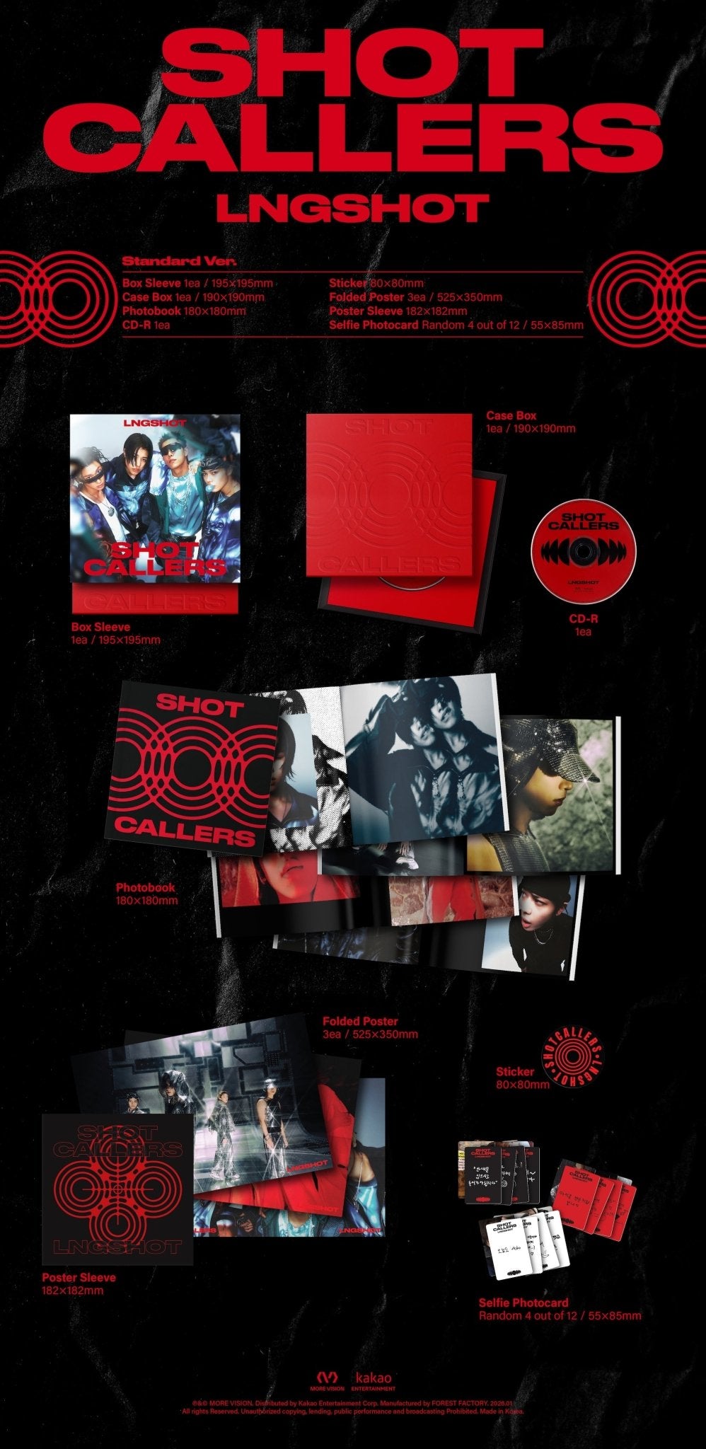 [Album]LNGSHOT (롱샷) - SHOT CALLERS (EP Album) [Standard Ver.] - product_vendor,