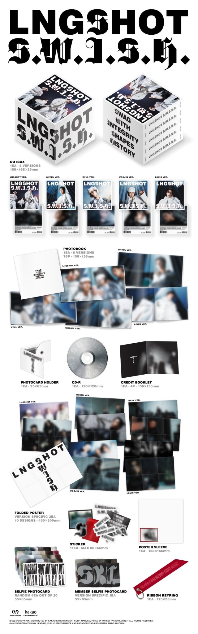 [album]LNGSHOT (롱샷) - S.W.I.S.H. (EP) [Standard Ver.] [RANDOM]-