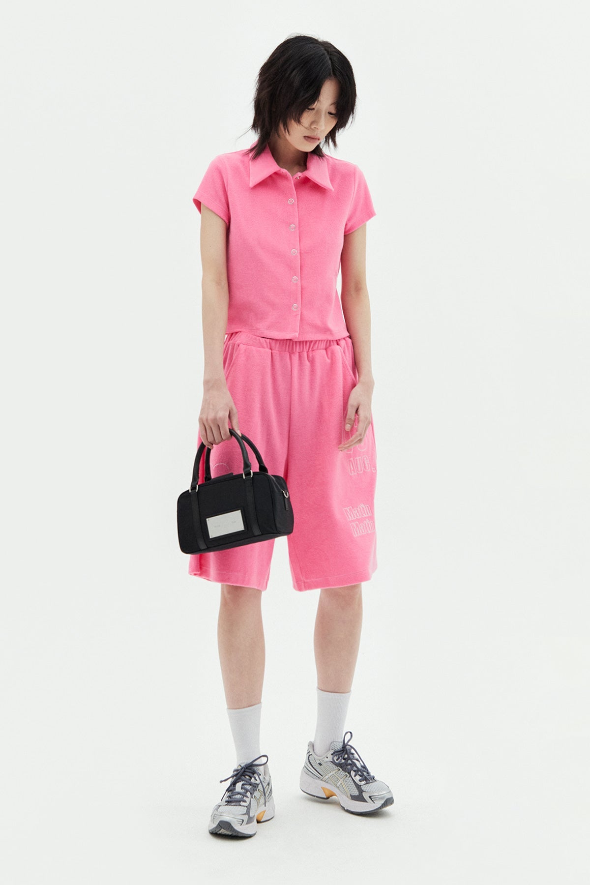 MATIN KIM - baby sporty tote bag in black 15
