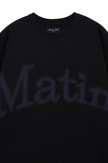MATIN KIM - big arch logo top for men in black 5