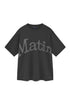 MATIN KIM - big arch logo top for men in charcoal 1