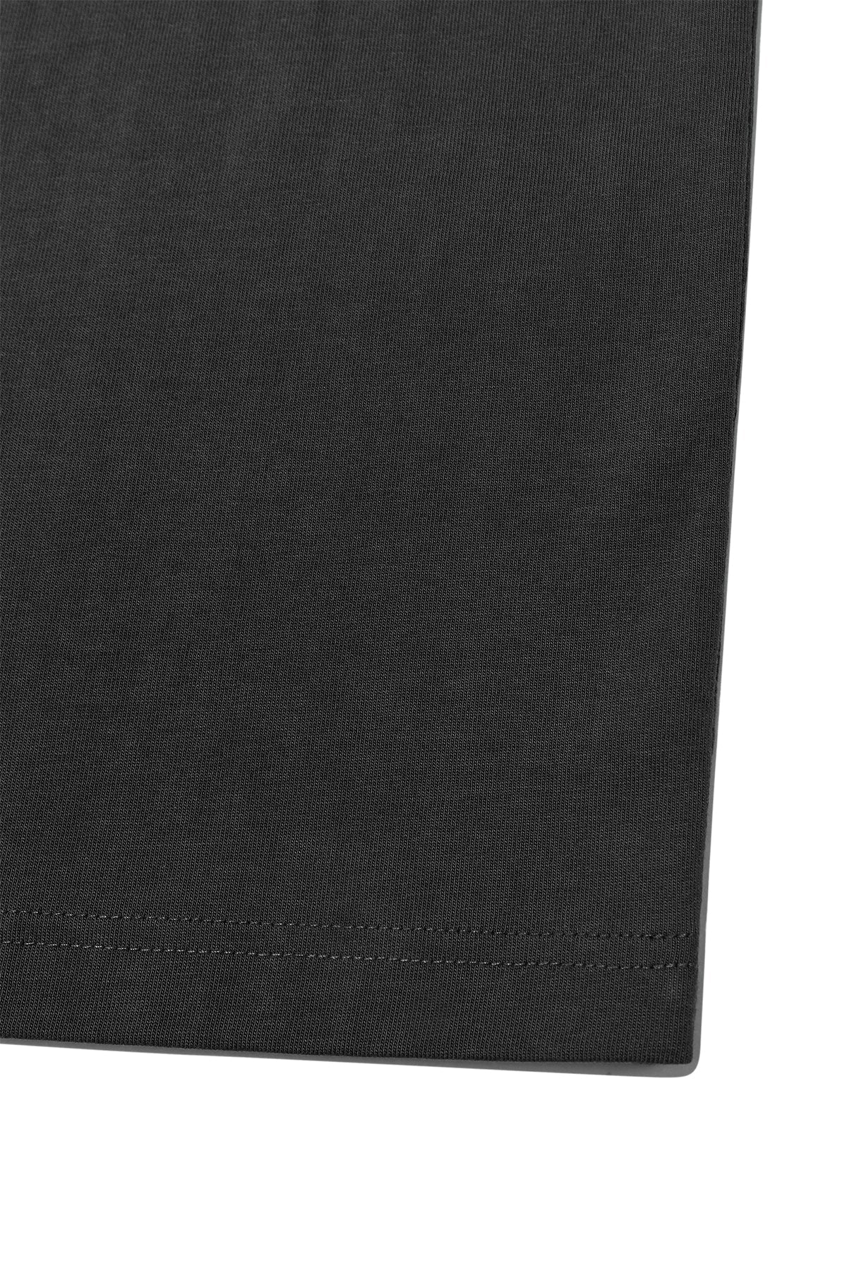 MATIN KIM - big arch logo top for men in charcoal 7