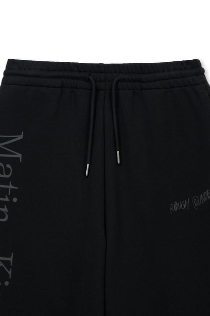 MATIN KIM - essential logo sweatpants in black 5