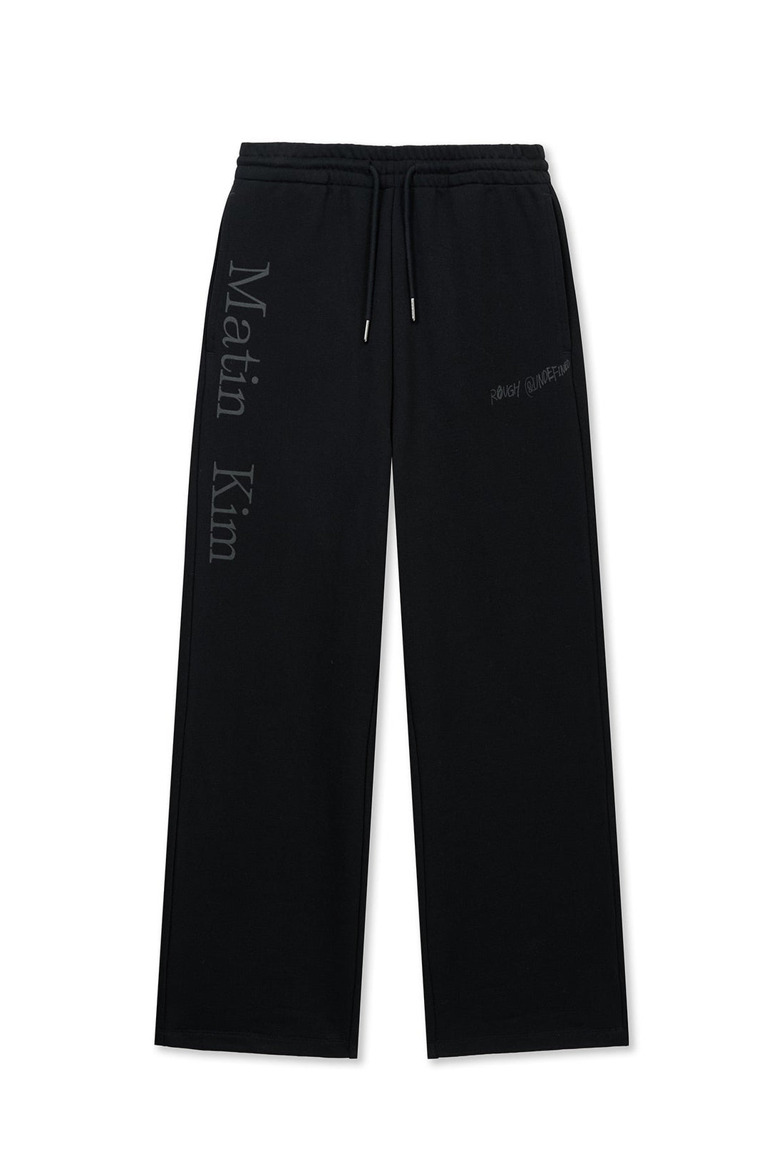 MATIN KIM - essential logo sweatpants in black 1