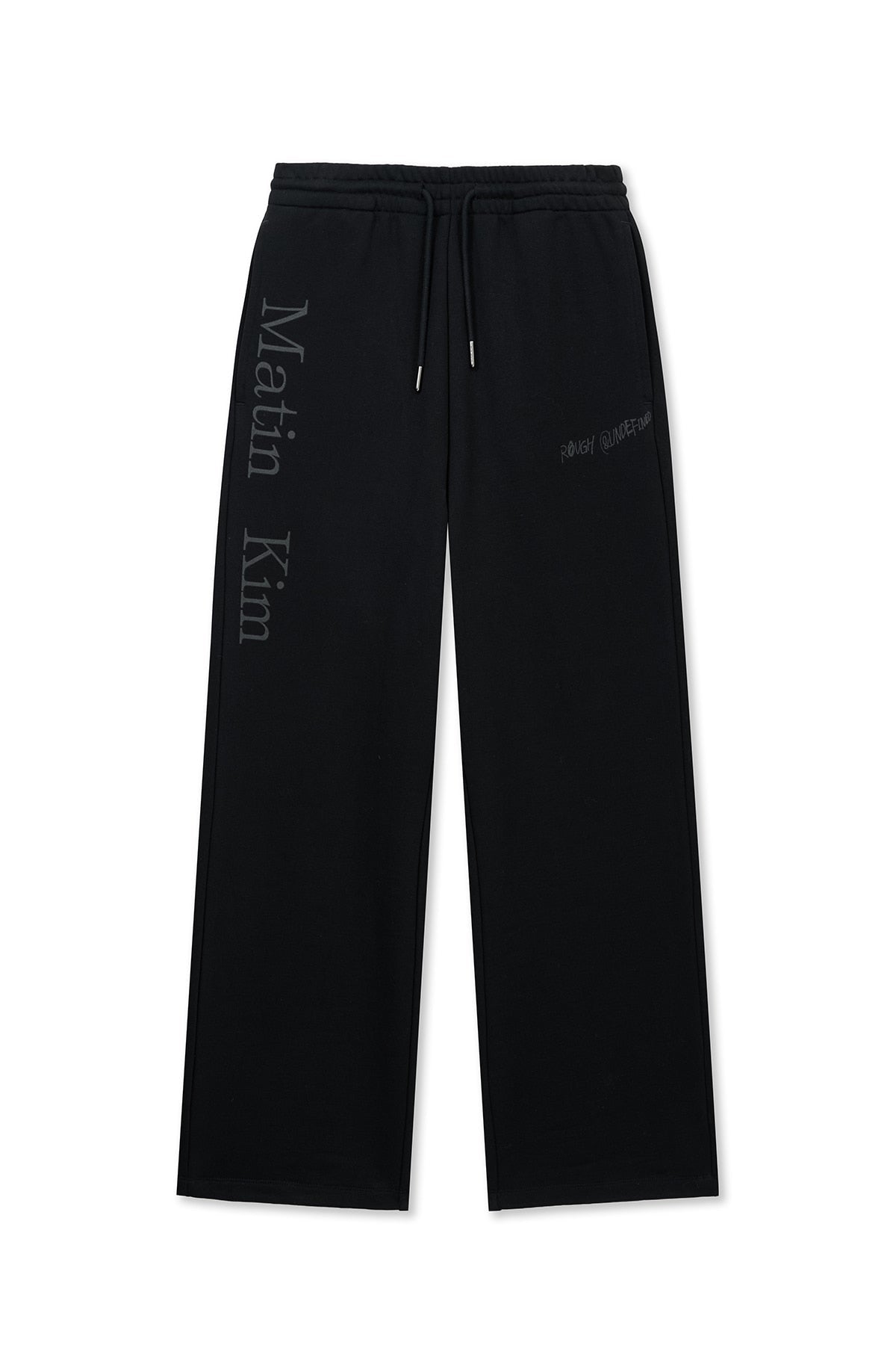 MATIN KIM - essential logo sweatpants in black 1