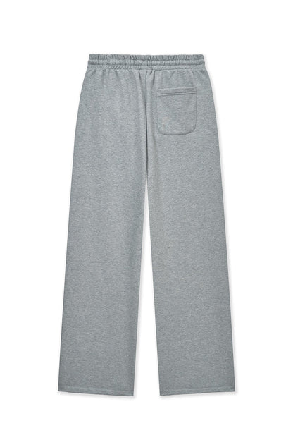 MATIN KIM - essential logo sweatpants in grey 4