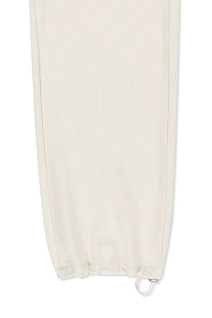 MATIN KIM - essential logo sweatpants in ivory 6