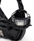 MATIN KIM - half shirring ribbon charm in black 1