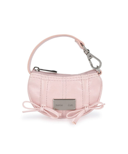 MATIN KIM - half shirring ribbon charm in light pink 10