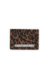 MATIN KIM - leopard vintage card wallet in brown 1