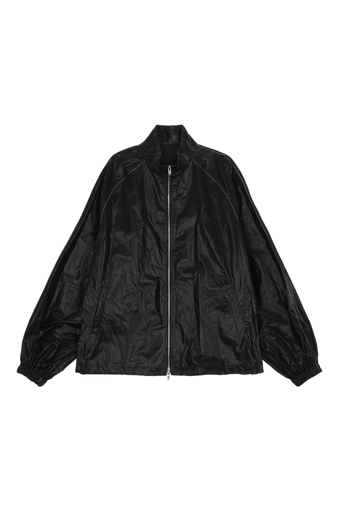 MATIN KIM - logo coating jumper for men in black 1