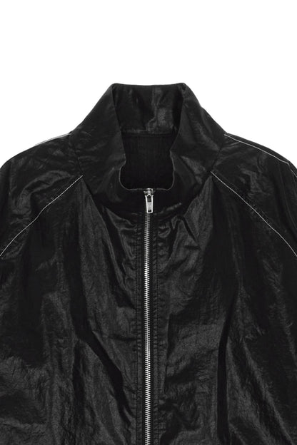 MATIN KIM - logo coating jumper for men in black 8