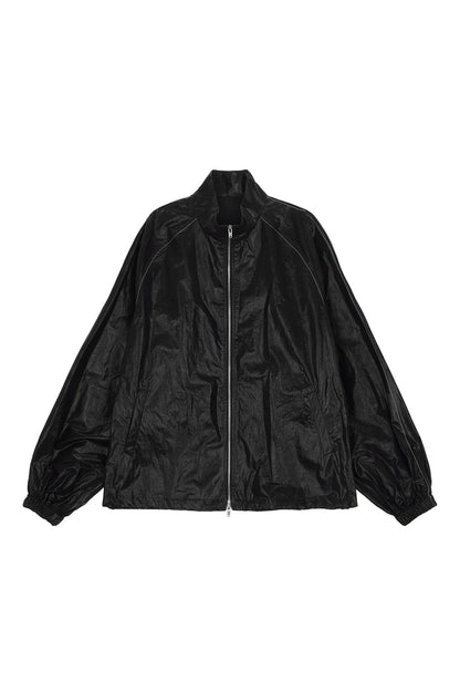 MATIN KIM - logo coating jumper for men in black 5