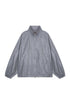 MATIN KIM - logo coating jumper for men in dark grey 1