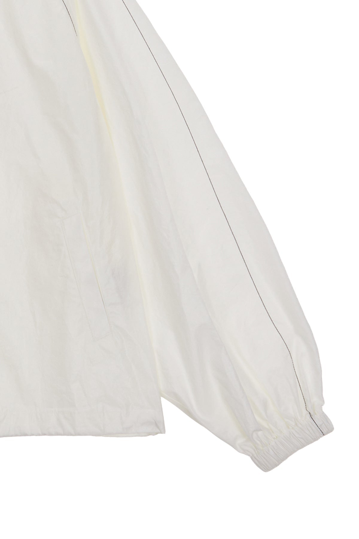 MATIN KIM - logo coating jumper for men in ivory 9