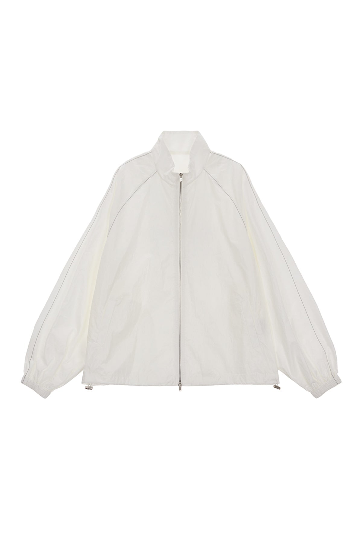 MATIN KIM - logo coating jumper for men in ivory 1