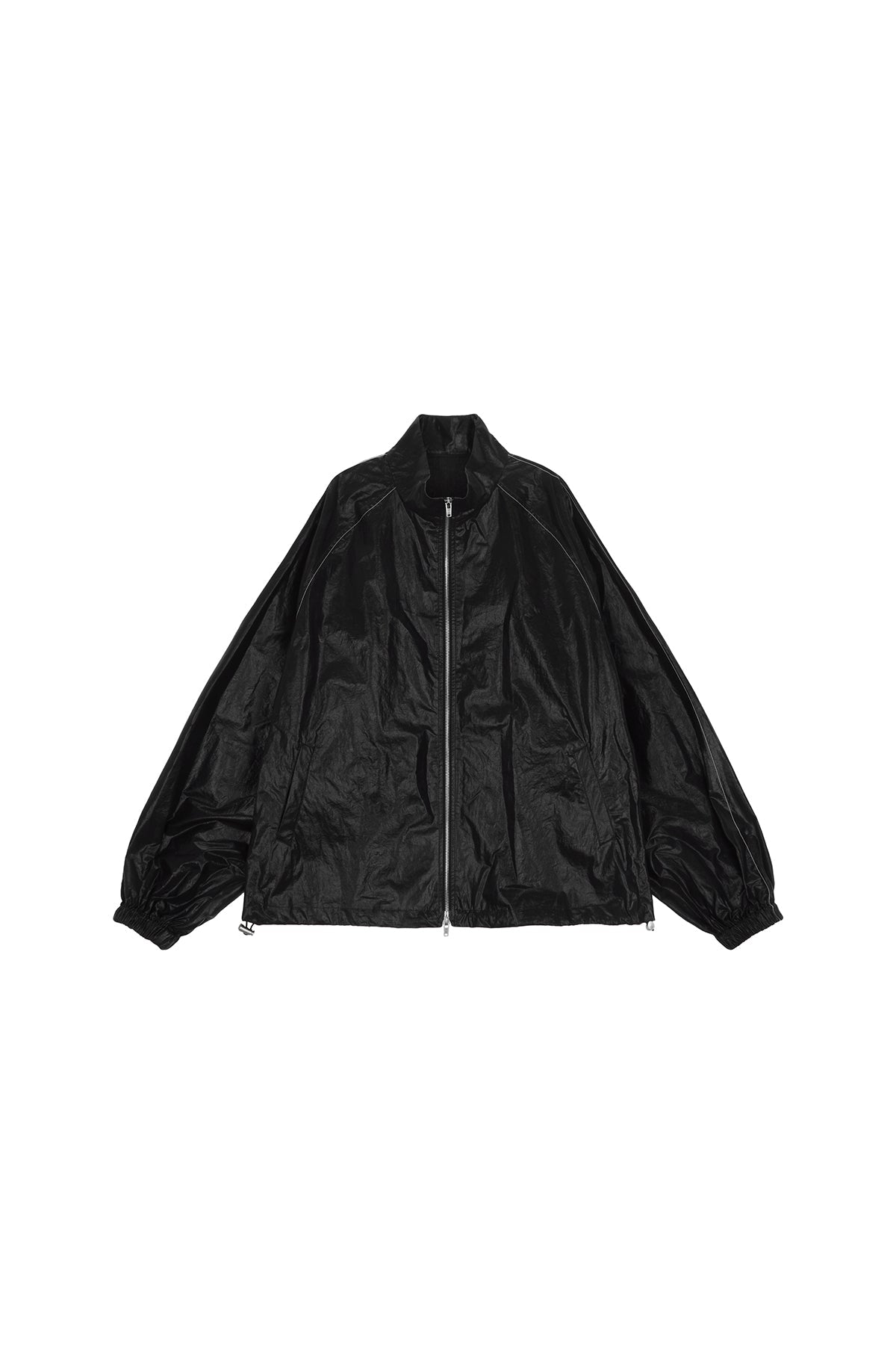 MATIN KIM - logo coating jumper in black 13