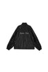 MATIN KIM - logo coating jumper in black 1