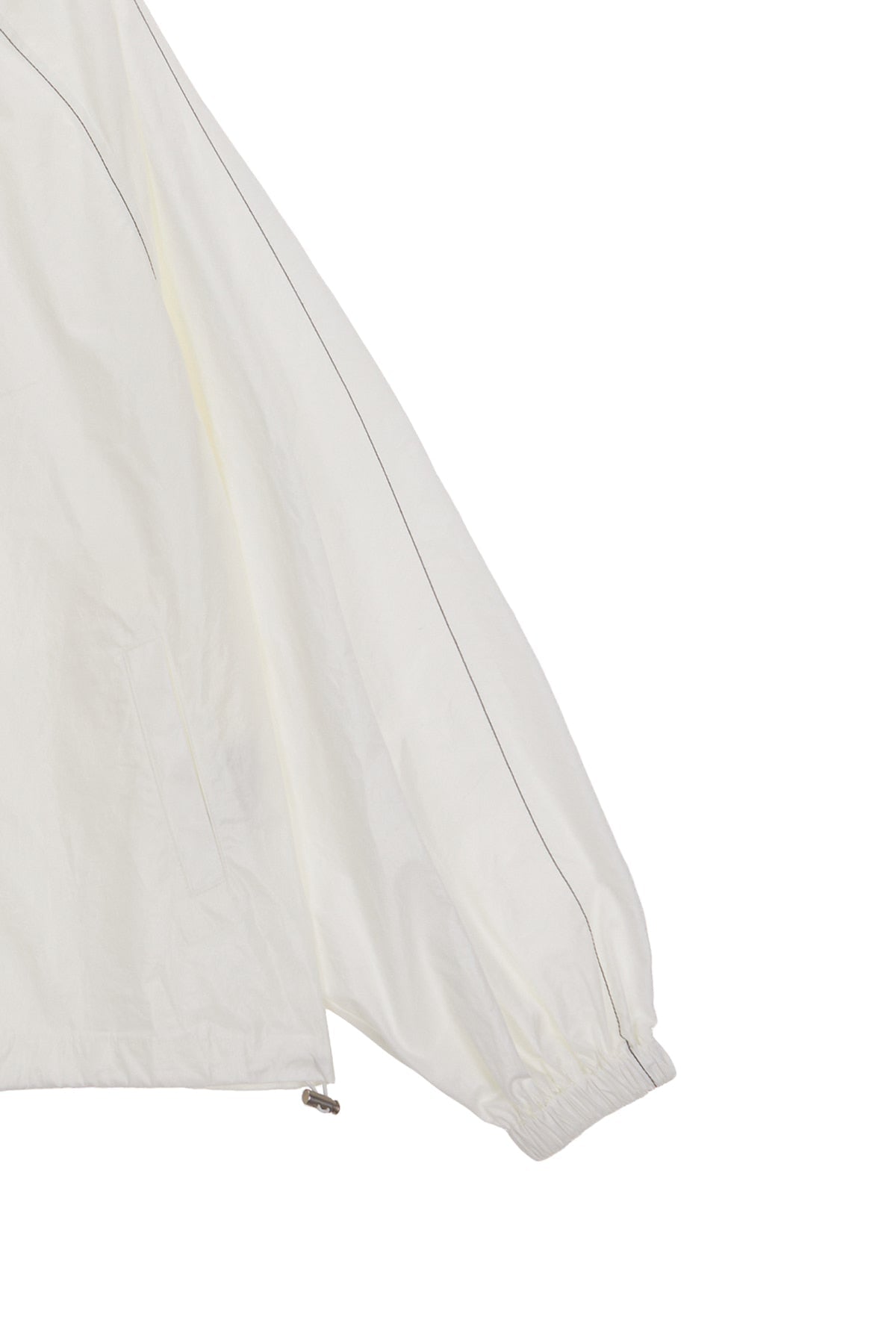 MATIN KIM - logo coating jumper in ivory 14