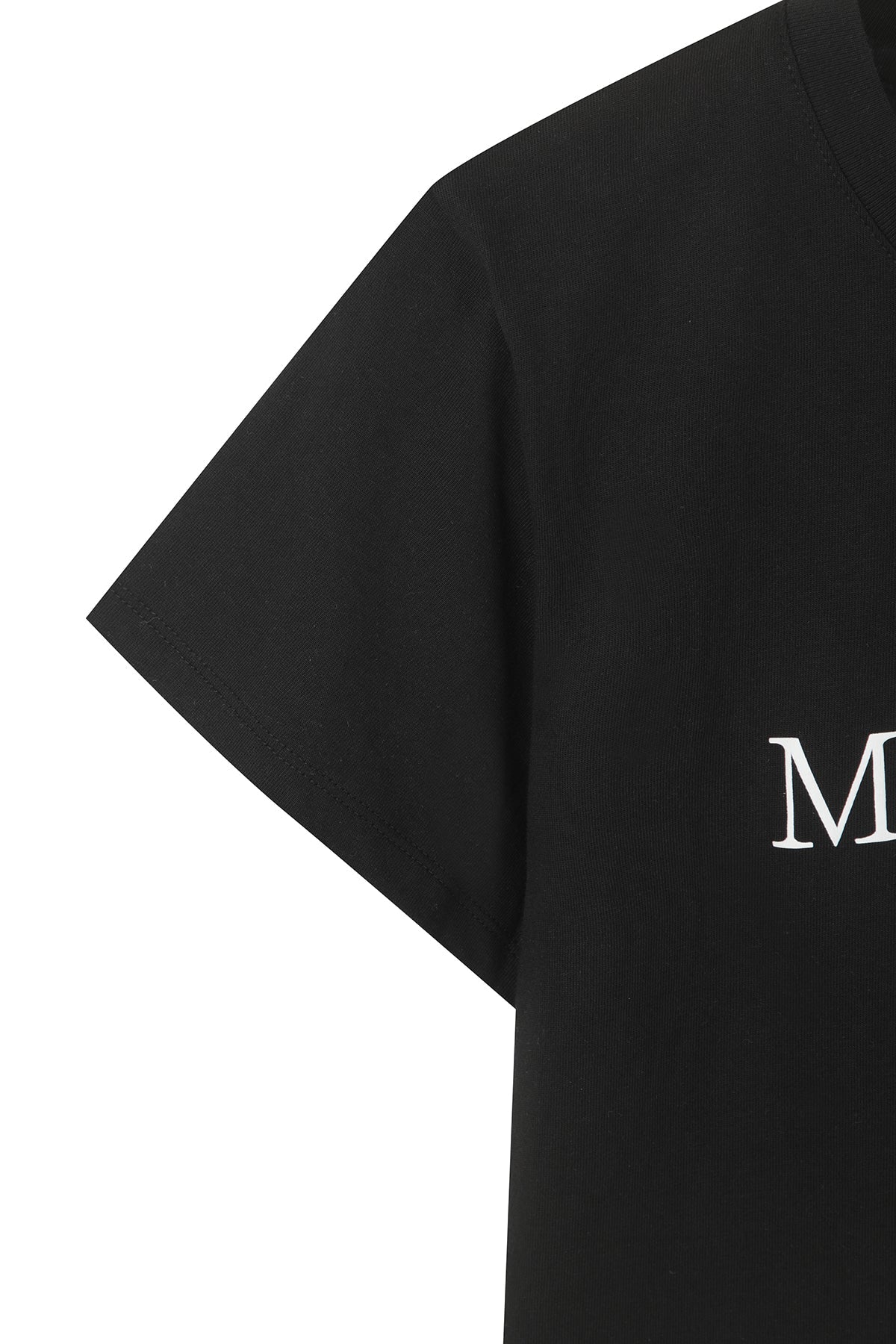 MATIN KIM - logo crop top in black 6
