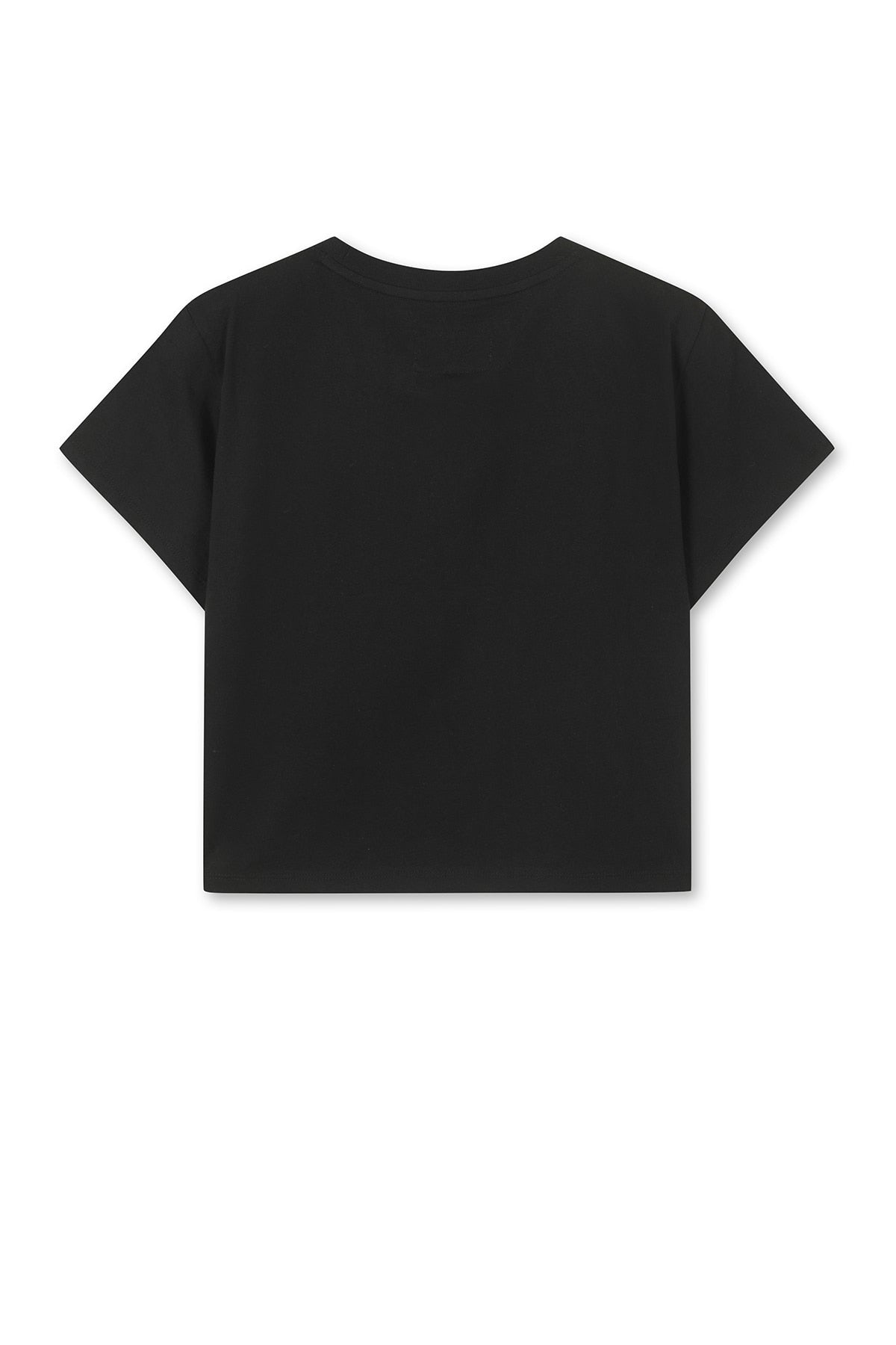 MATIN KIM - logo crop top in black 3