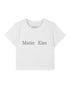 MATIN KIM - logo crop top in white 1