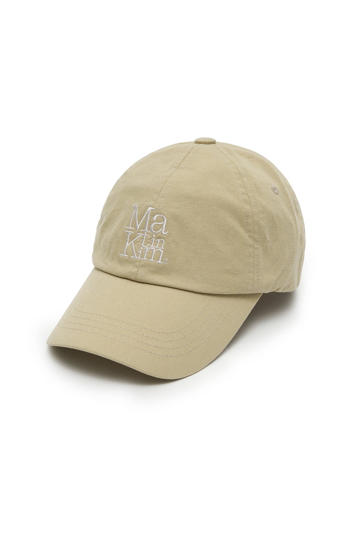 MATIN KIM - matin block logo ball cap in beige 6