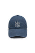 MATIN KIM - matin block logo ball cap in smoke blue 1