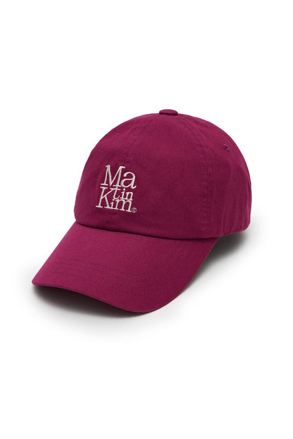 MATIN KIM - matin block logo ball cap in violet 2