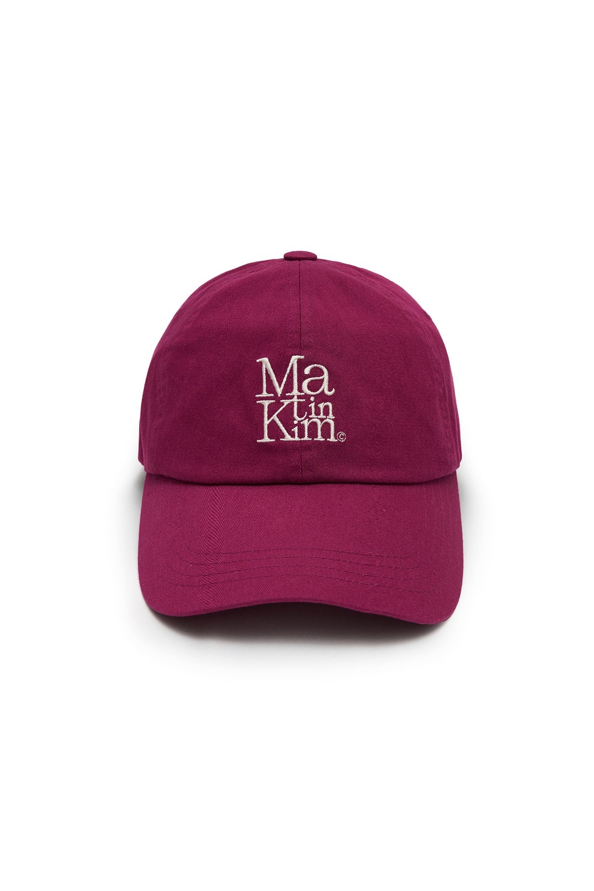 MATIN KIM - matin block logo ball cap in violet 1