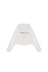 MATIN KIM - matin crop hoody coating jumper in ivory 1