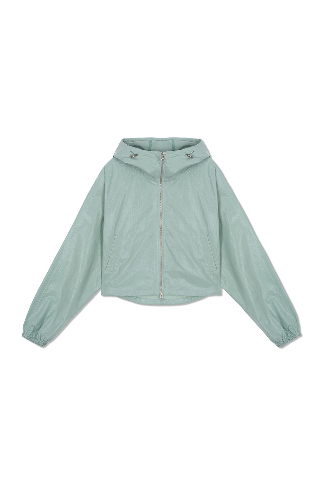 MATIN KIM - matin crop hoody coating jumper in mint 1