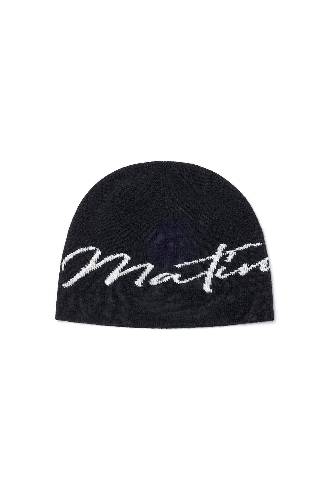 MATIN KIM - matin logo script beanie in black 1