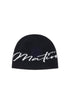 MATIN KIM - matin logo script beanie in black 1