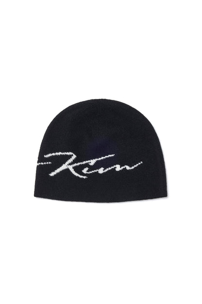 MATIN KIM - matin logo script beanie in black 8